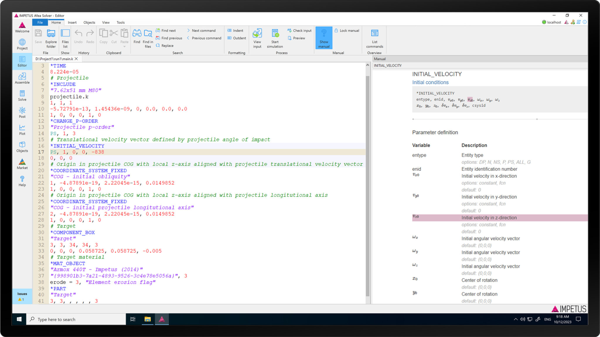 Gui Integrated Environment GUI - IMPETUS Afea