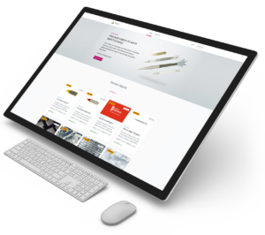 Large tablet screen with Impetus MARKET