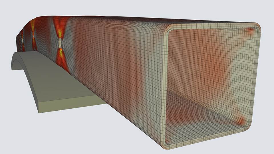 Stretch-bending of a beam