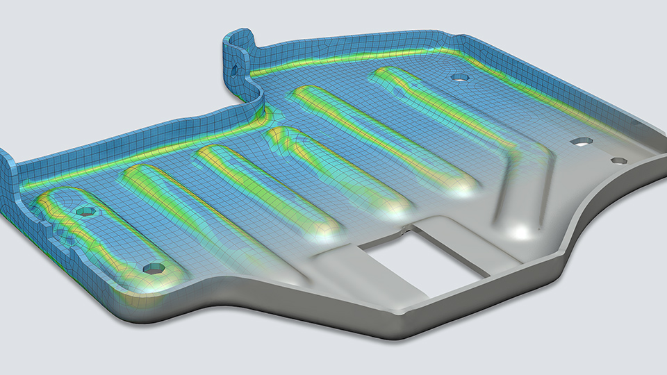 Sheet metal forming of a component