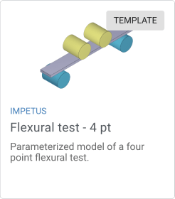 Flexural test object