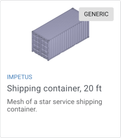 Shipping container object